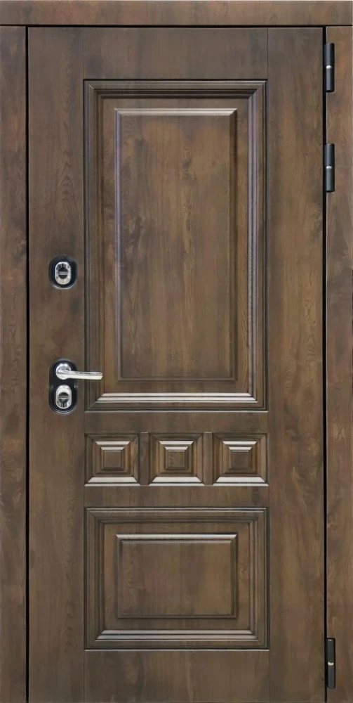 Входная дверь ДвериПРО Аура СБ-1 (лак. белое, 16мм, Беленый дуб) DPRO226363 внешняя сторона